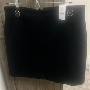 LOFT Black Mini Pencil Skirt
